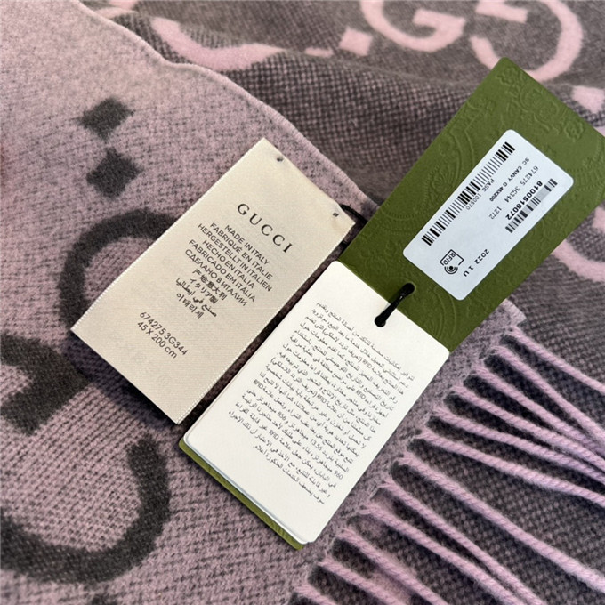 KHĂN Gucci GG Cashmere scarf