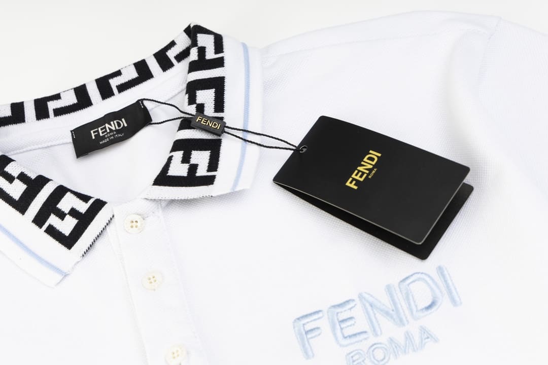 ÁO FENDI POLO SHIRT MÀU TRẮNG UNISEX
