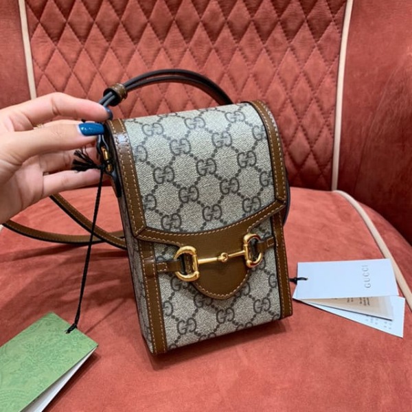 TÚI Gucci Horsebit 1955 mini bag brown Top Quality