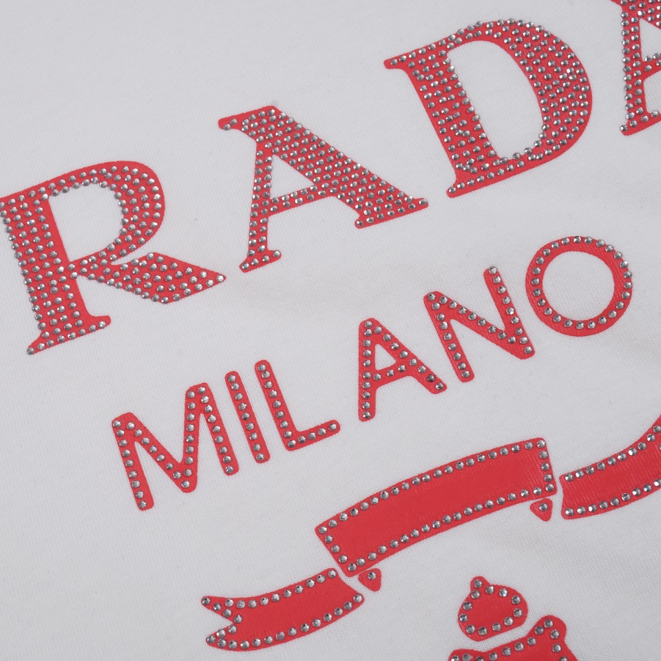 ÁO PRADA T SHIRT MÀU TRẮNG UNISEX