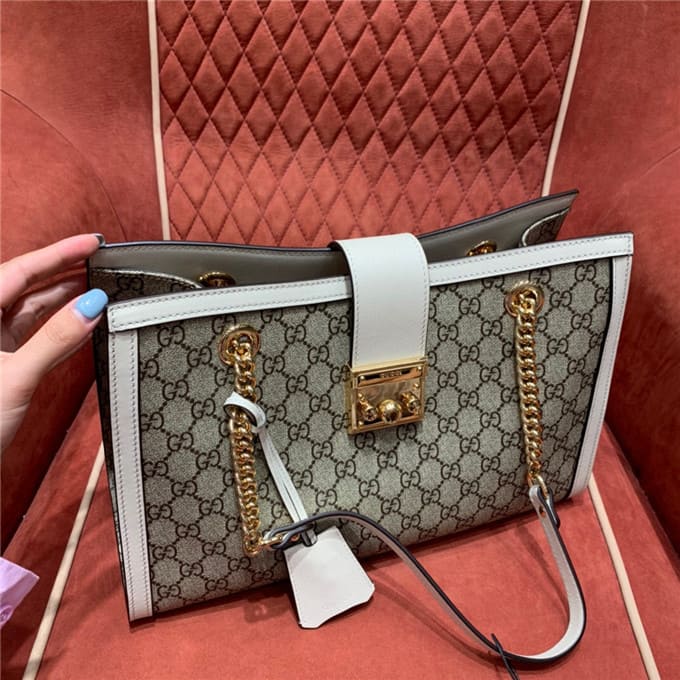 TÚI Gucci Padlock gg medium shoulder bag white Top Quality