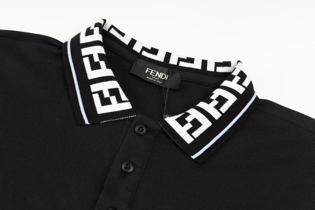 ÁO FENDI POLO SHIRT MÀU ĐEN UNISEX