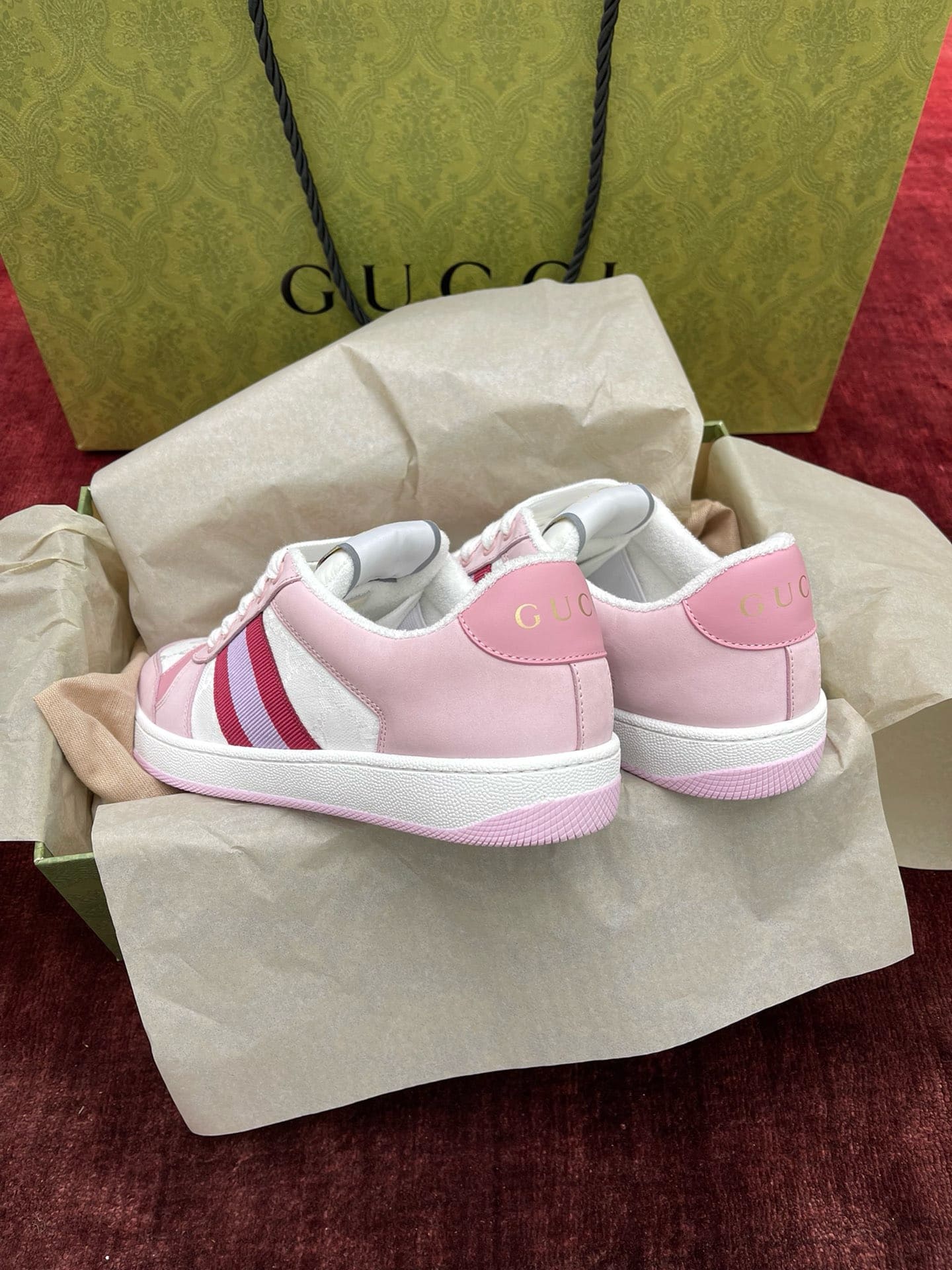 GIÀY GUCCI SCREENER UNISEX HIGH TOP QUALITY SHOES AAA