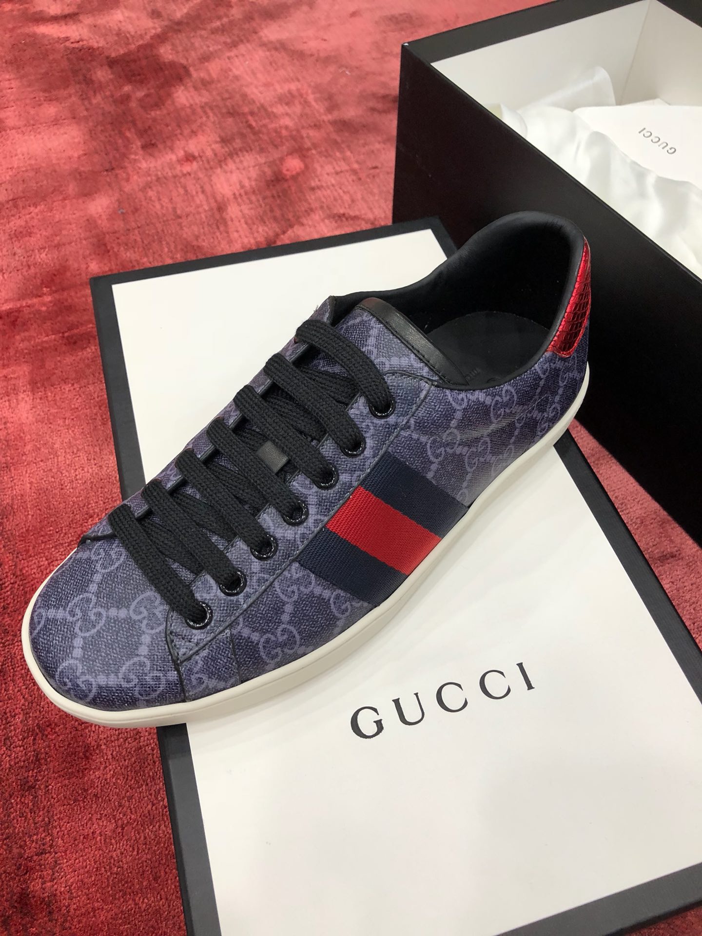 GIÀY GUCCI  Leather Interlocking G Driving Shoes