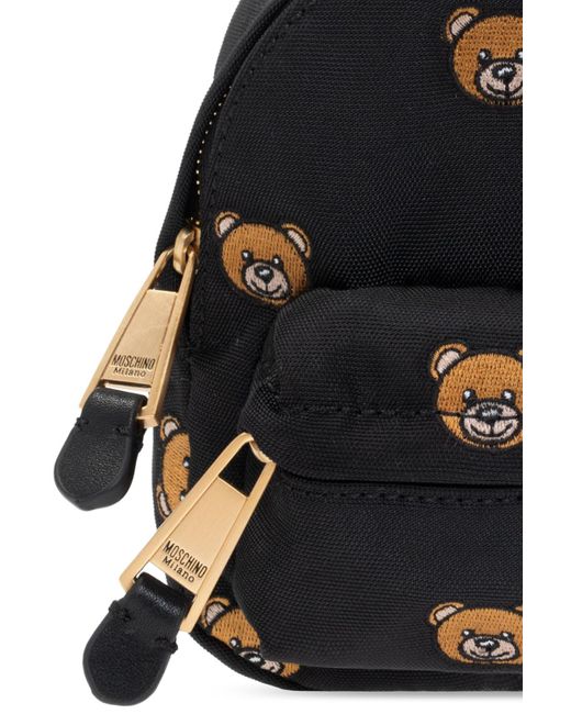BALO Moschino Black Micro Backpack With Teddy Bear