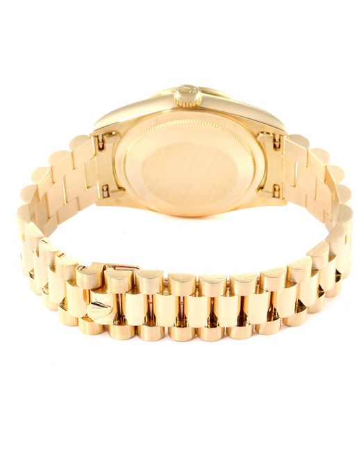 ĐỒNG HỒ ROLEX Metallic Champagne Myriad Diamonds 18k Yellow Gold President Day-dateautomatic