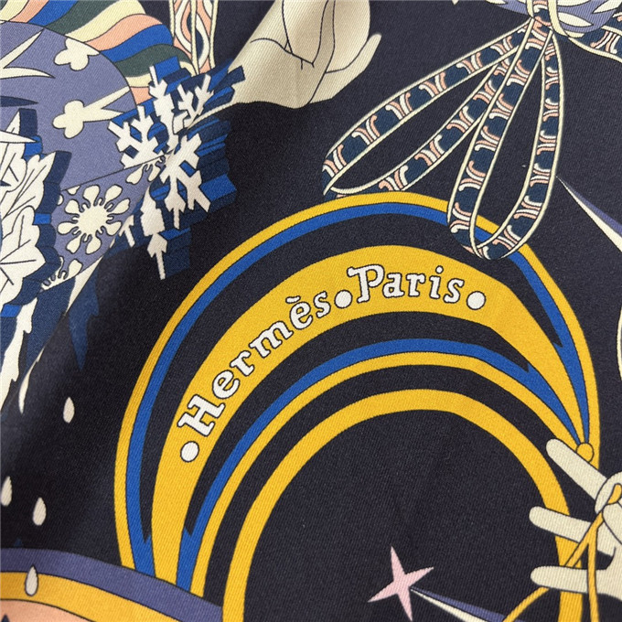 KHĂN Hermes Le Sacre Des Saisons Silk scarf