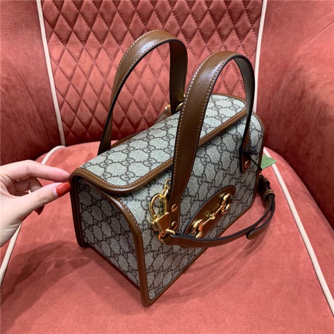 TÚI Gucci Horsebit 1955 mini top handle bag brown Top Quality