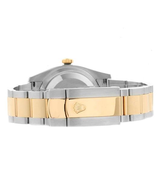 ĐỒNG HỒ ROLEX Brown Bronze 18k Yellow Gold And Stainless Steel Datejust automatic