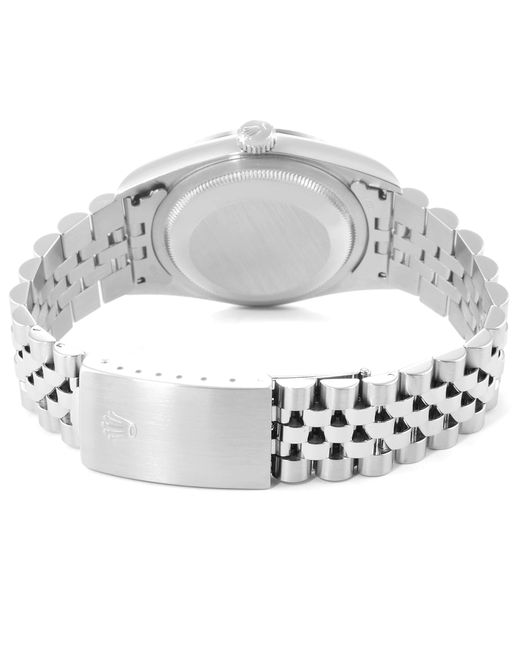 ĐỒNG HỒ ROLEX Black 18k White Gold And Stainless Steel Datejust automatic