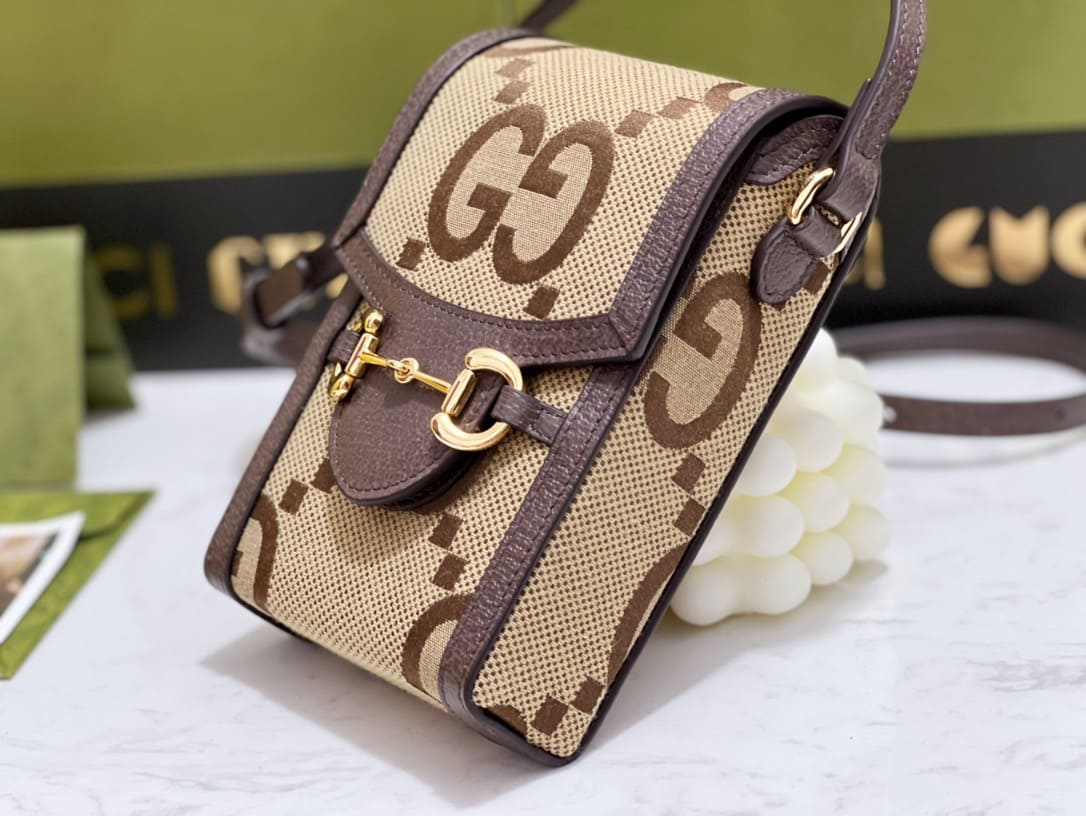 TÚI Gucci GG mini Jumbo bag brown Top Quality