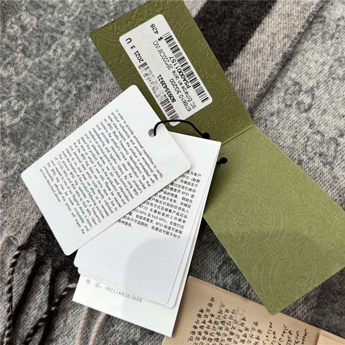 KHĂN Gucci GG Cashmere scarf