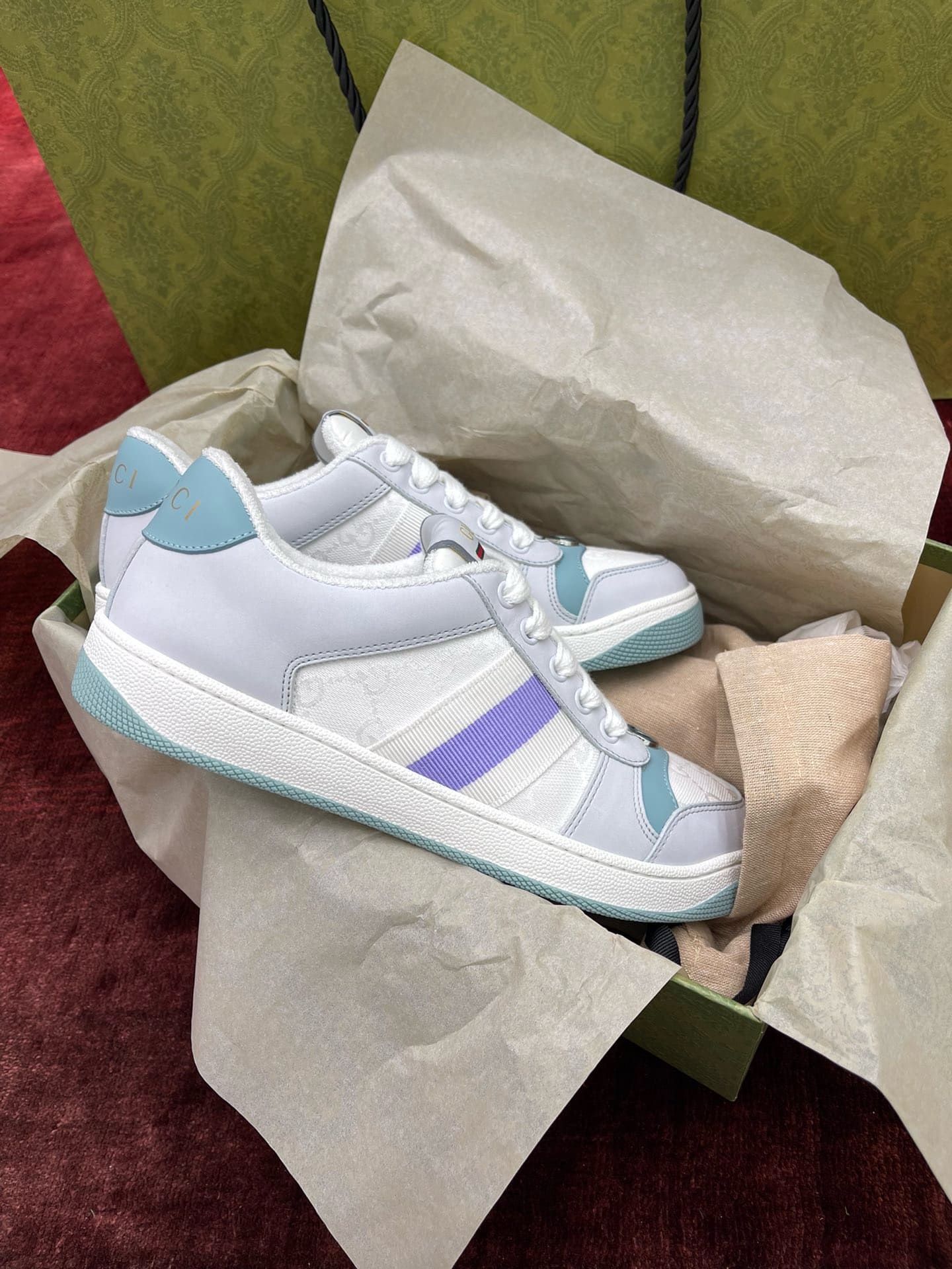 GIÀY GUCCI SCREENER UNISEX HIGH TOP QUALITY SHOES AAA