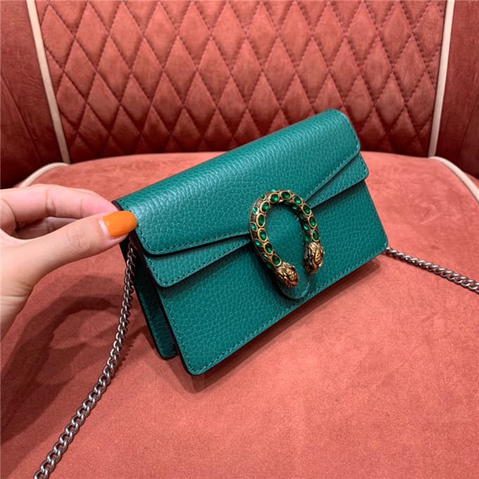 TÚI Gucci Dionysus super mini leather bag green Top Quality