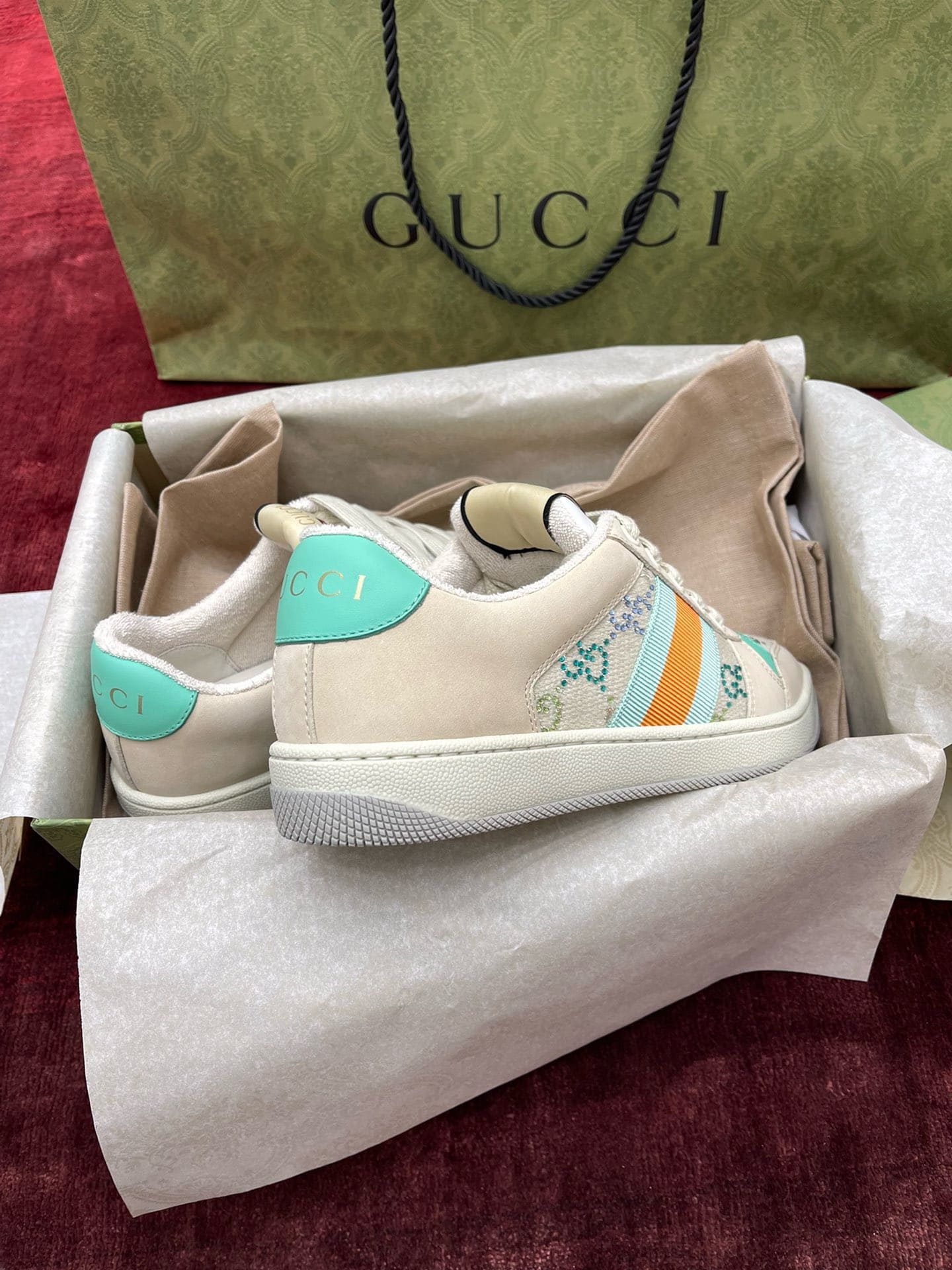 GIÀY GUCCI SCREENER UNISEX HIGH TOP QUALITY SHOES AAA