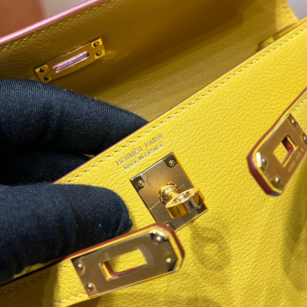 TÚI HERMES Kelly Danse Yellow Handmade khâu tay 22CM(giá liên hệ)