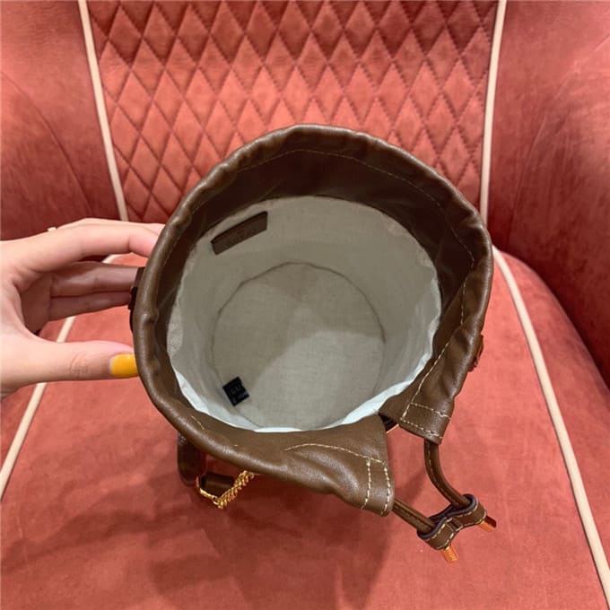 TÚI Gucci Horsebit 1955 small bucket bag brown Top Quality