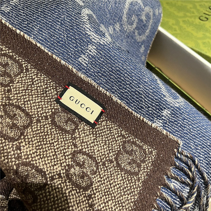 KHĂN Gucci GG Cashmere scarf