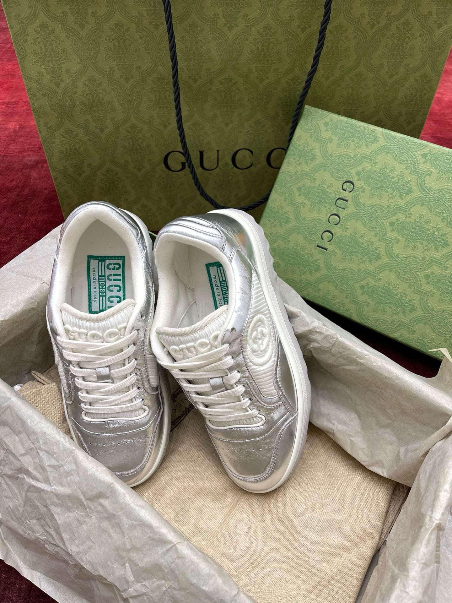 GIÀY GUCCI MAC80 SNEAKER UNISEX HIGH TOP QUALITY SHOES AAA