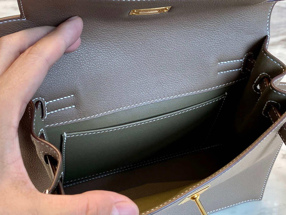 TÚI HERMES Kelly Danse Brown Handmade khâu tay 22CM(giá liên hệ)