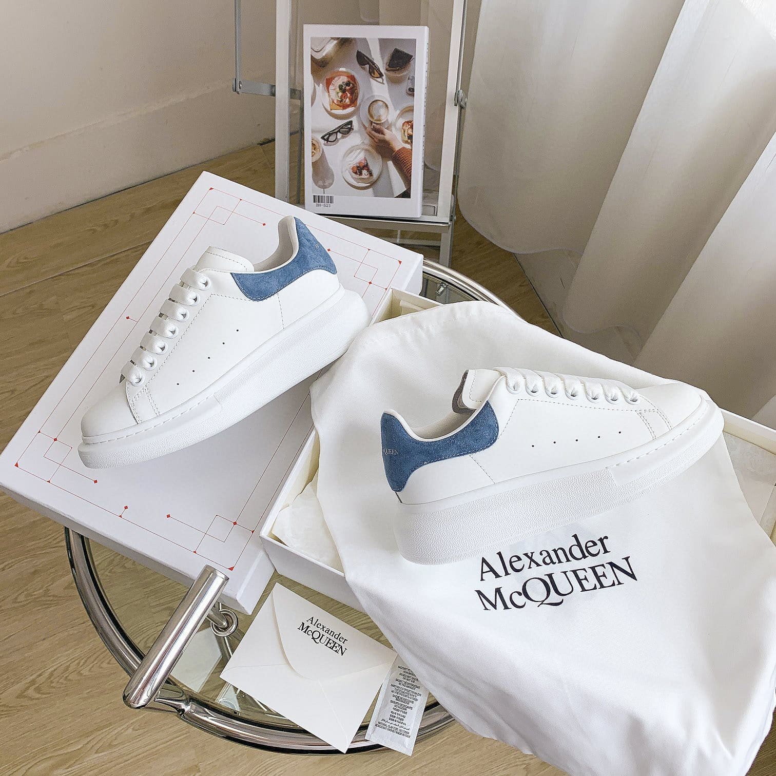 GIÀY ALEXANDER MCQUEEN SNEAKERS SHOES AAA UNISEX NAM VÀ NỮ DA BÊ HẢO HẠNG