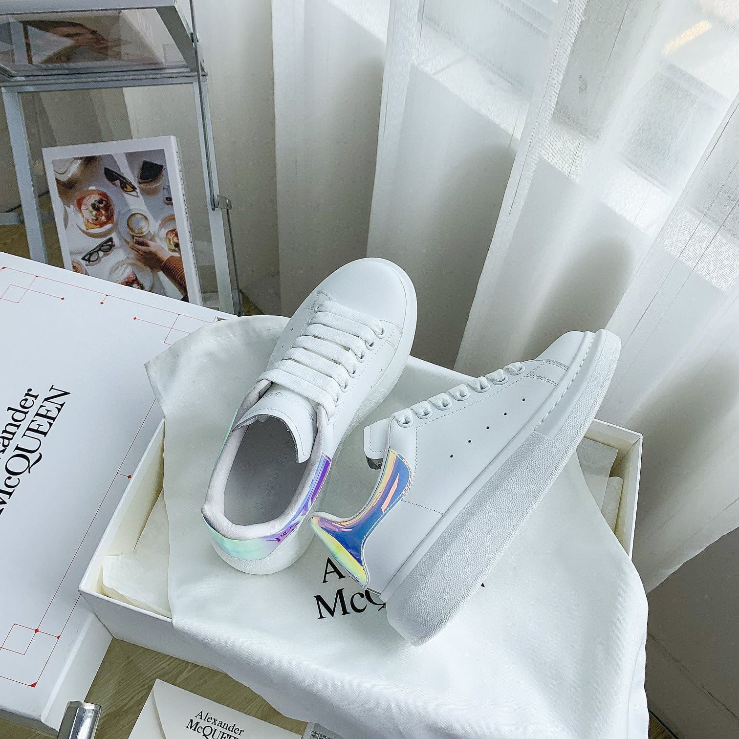 GIÀY ALEXANDER MCQUEEN SNEAKERS SHOES AAA UNISEX NAM VÀ NỮ DA BÊ HẢO HẠNG