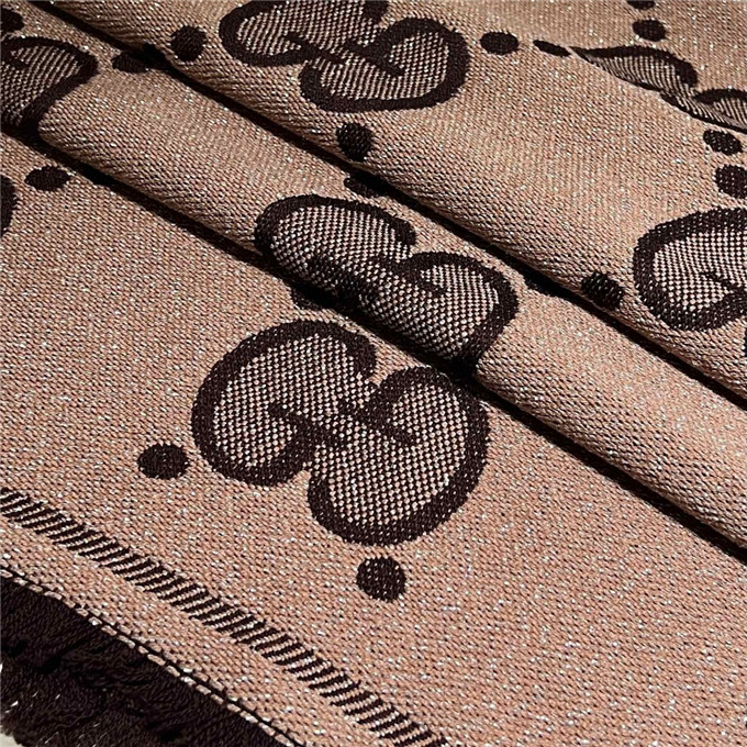 KHĂN Gucci GG Brown scarf