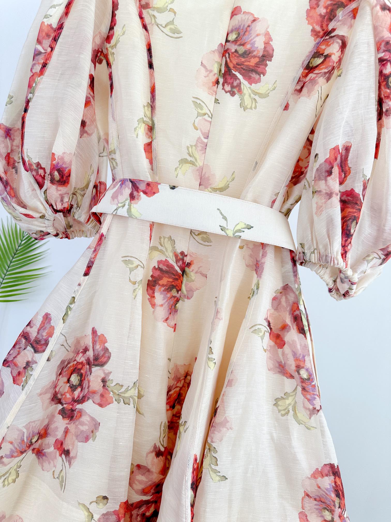 VÁY ZIMMERMANN Red Flower Vintage Dress