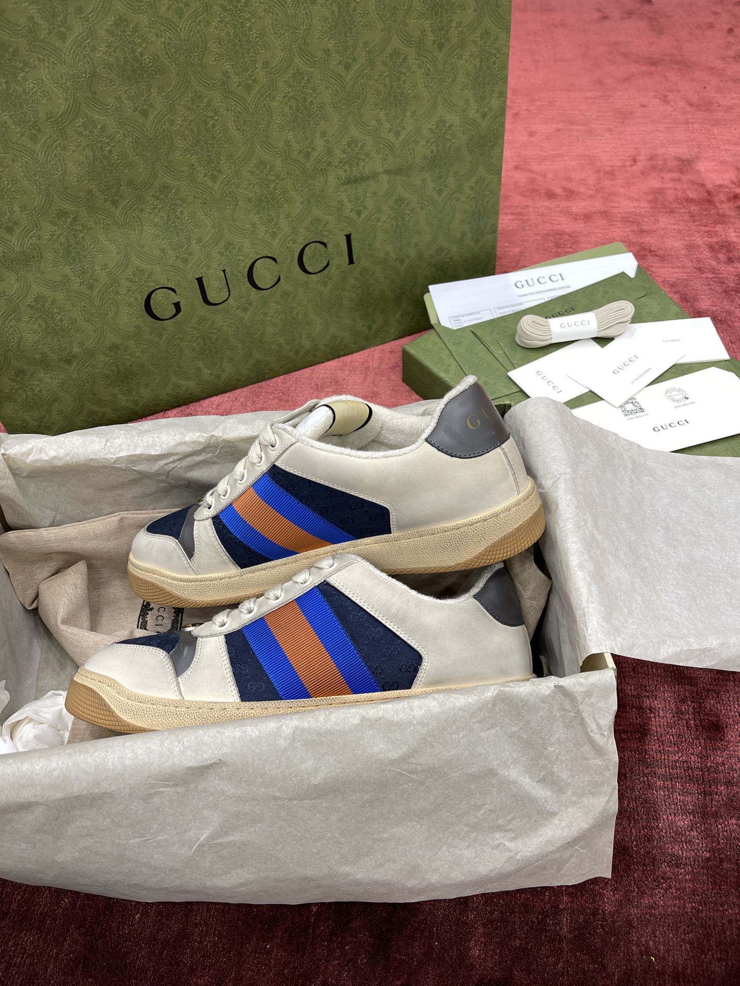 GIÀY GUCCI SCREENER SNEAKER SHOES AAA
