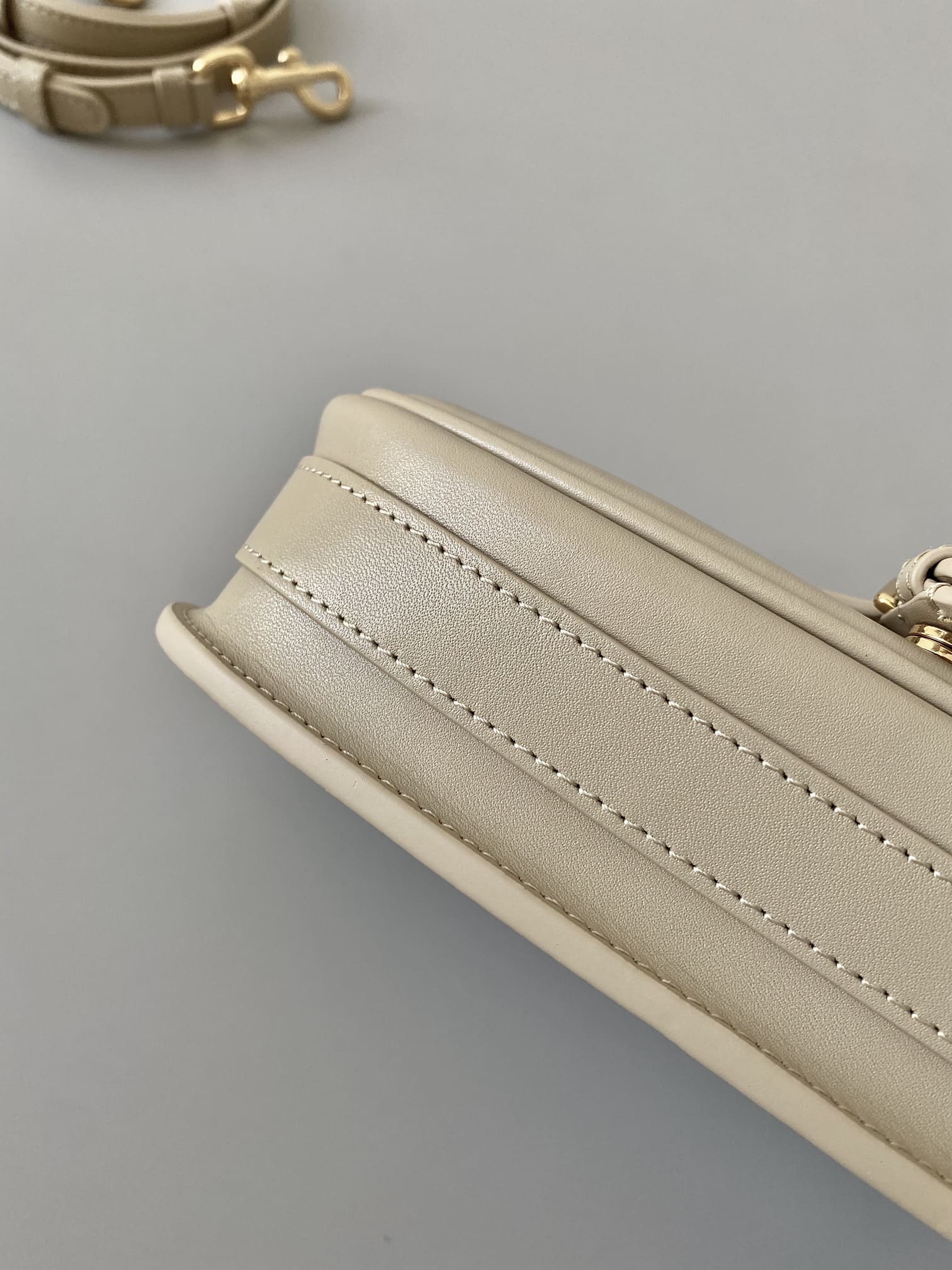 TÚI Dior Women Bobby East-West Bag Box Calfskin-Beige Top Quality