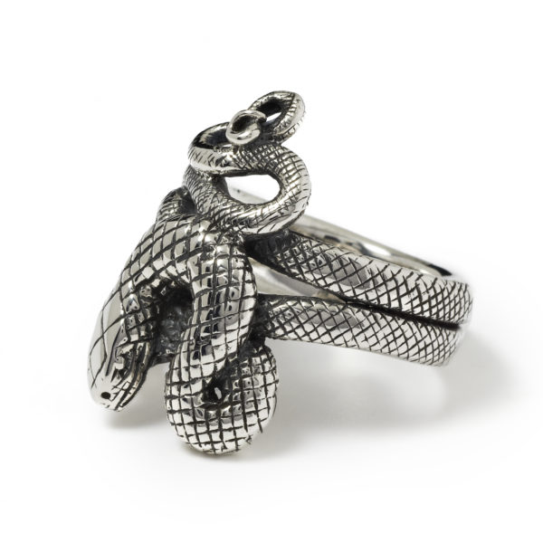 THE Snake Ring silver sterling 925 Italia