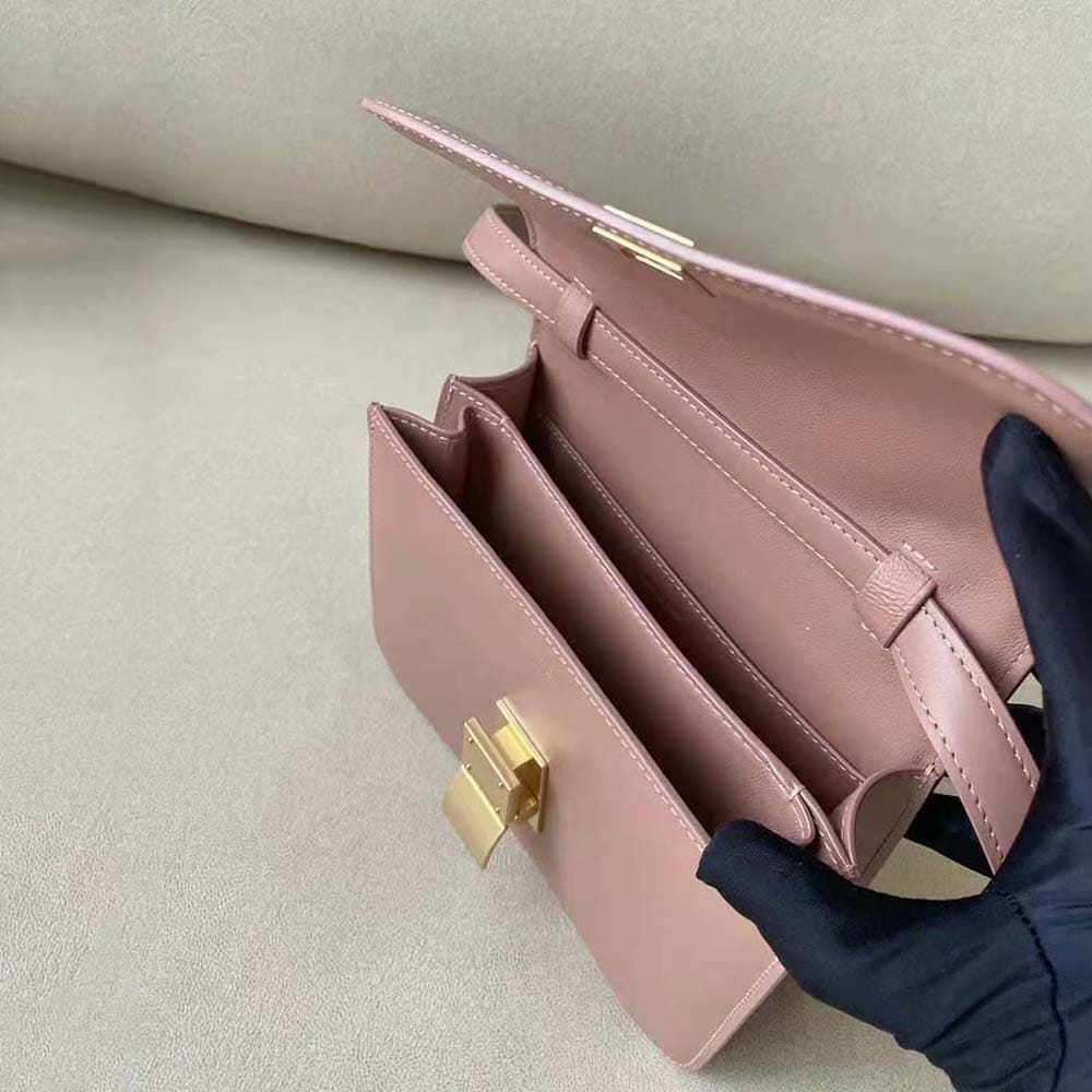 TÚI Celine Women Teen Classic Bag in Box Calfskin-Pink