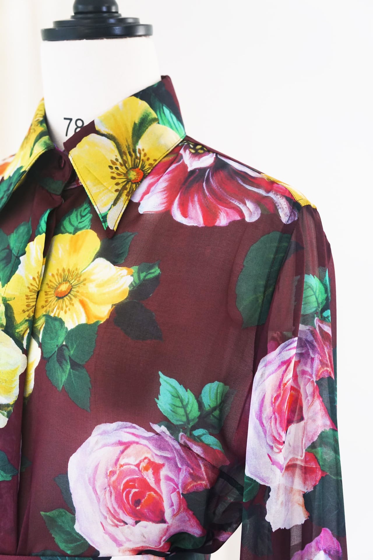 BỘ ĐỒ DOLCE & GABBANA HIGH NECK YELLOW PINK FLORAL PARTY High Classy