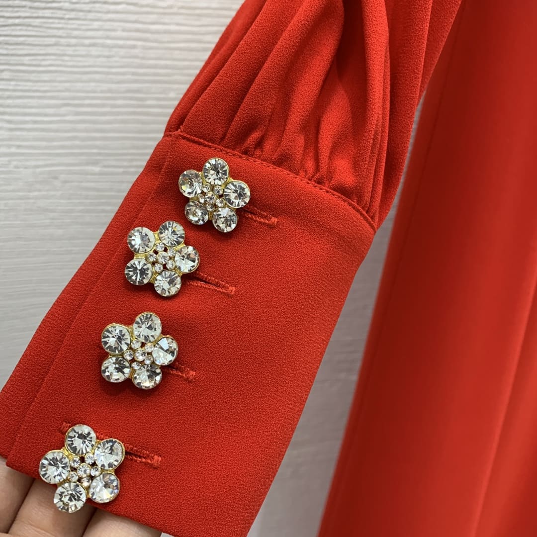 VÁY DOLCE & GABBANA Very Red Party Long Dress High Classy