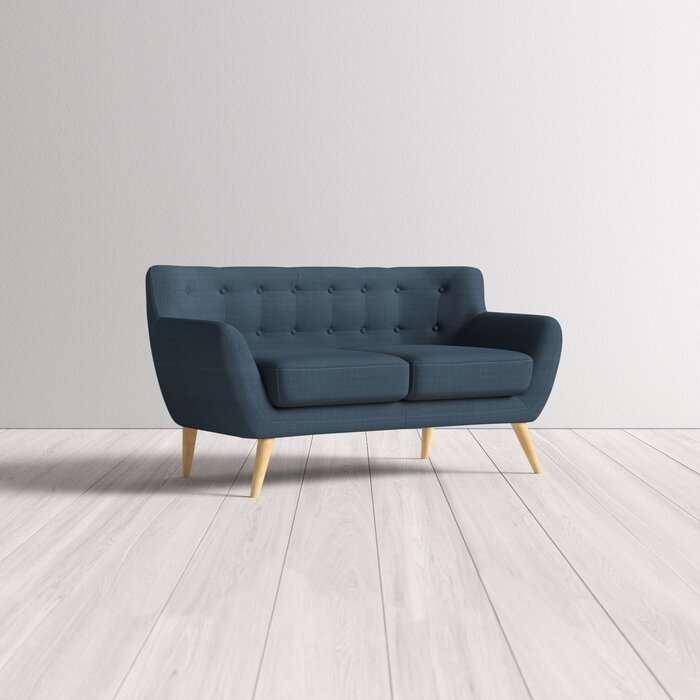 SOFA NỈ CHÂN GỖ BOAT SHAPE