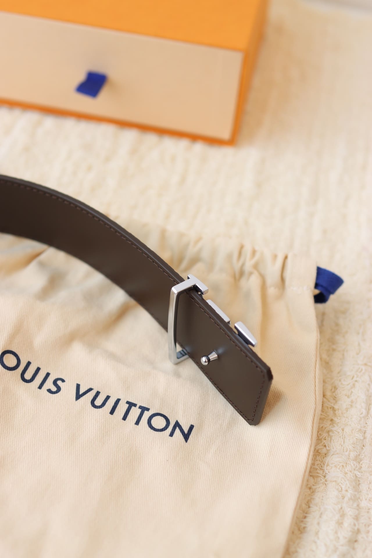 DÂY LƯNG LOUIS VUITTON SQUARE BROWN MONOGRAM Khóa bạc