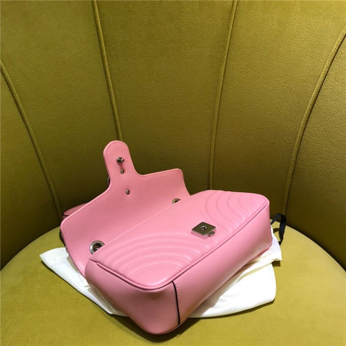 TÚI Gucci GG marmont small shoulder bag pink Top Quality