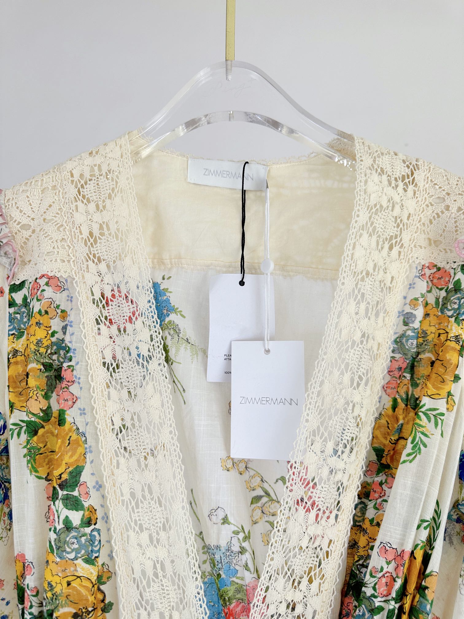 VÁY ZIMMERMANN Flower Long Vintage Dress
