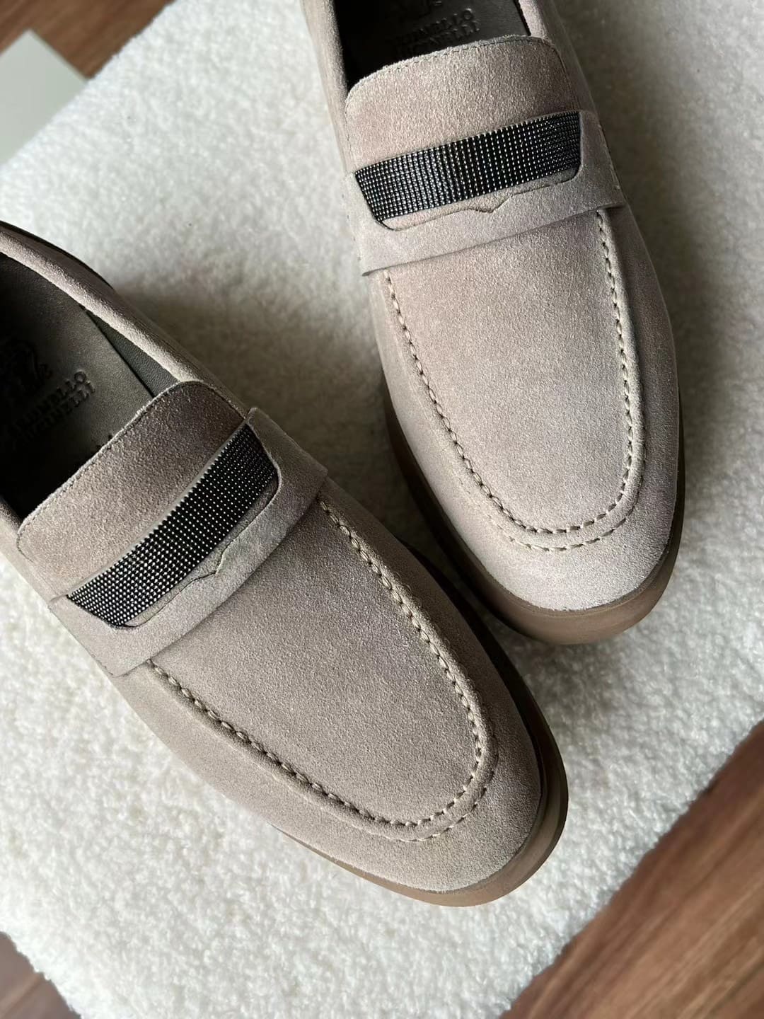 GIÀY BRUNELLO CUCINELLI LOAFER SUEDE SHOES AAA DA LỘN HẢO HẠNG