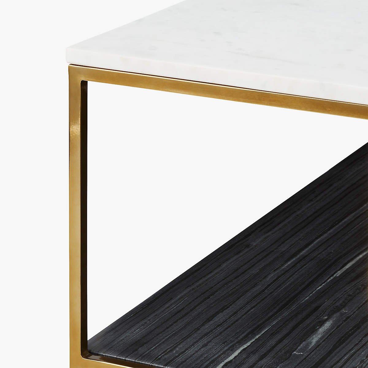 BÀN TRÀ PHÒNG KHÁCH 2 TONE GREY AND WHITE MARBLE COFFEE TABLE