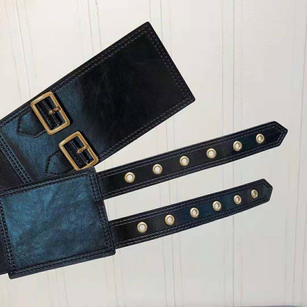 DÂY LƯNG Dior Women Saddle Belt Black Smooth Calfskin 13.5 CM