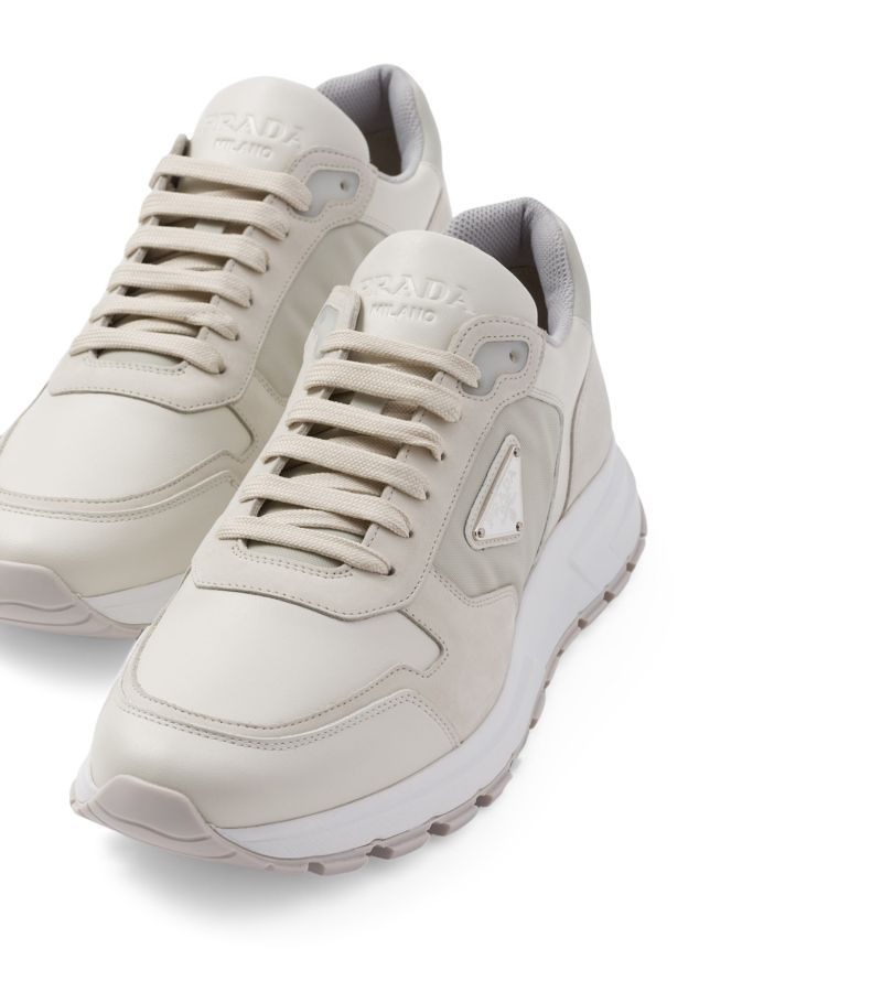 GIÀY PRADA Nubuck and Nylon Sneakers