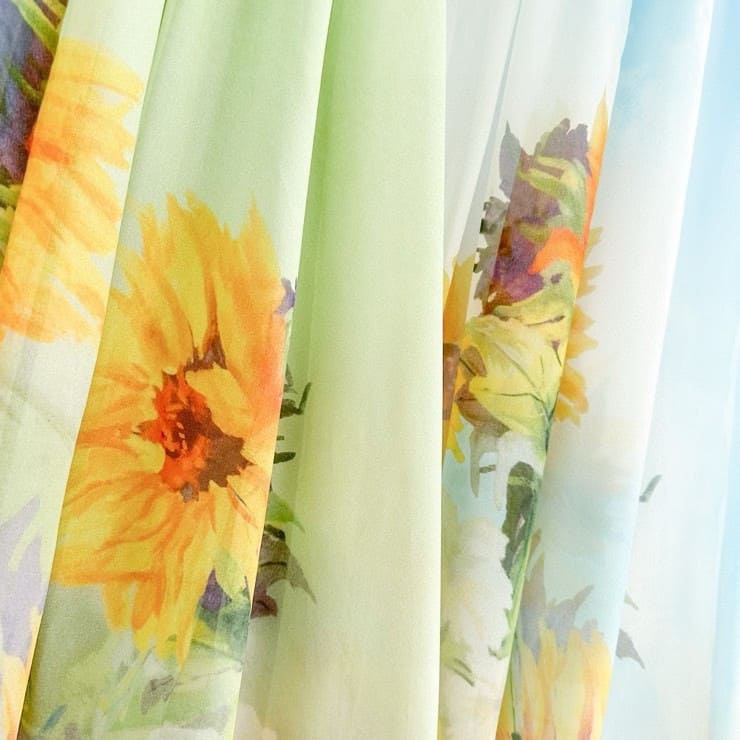 VÁY LEOLIN CÚP NGỰC WITH SUN FLOWERS High Classy