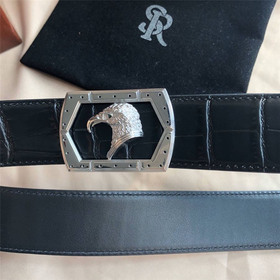 DÂY LƯNG STEFANO RICCI CROCODILE LEATHER DA CÁ SẤU Belt Khóa bạc