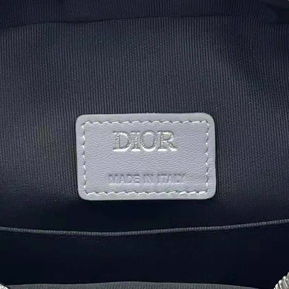 TÚI DIOR Messenger Pouch Dior Gray CD Diamond Canvas and Smooth Calfskin