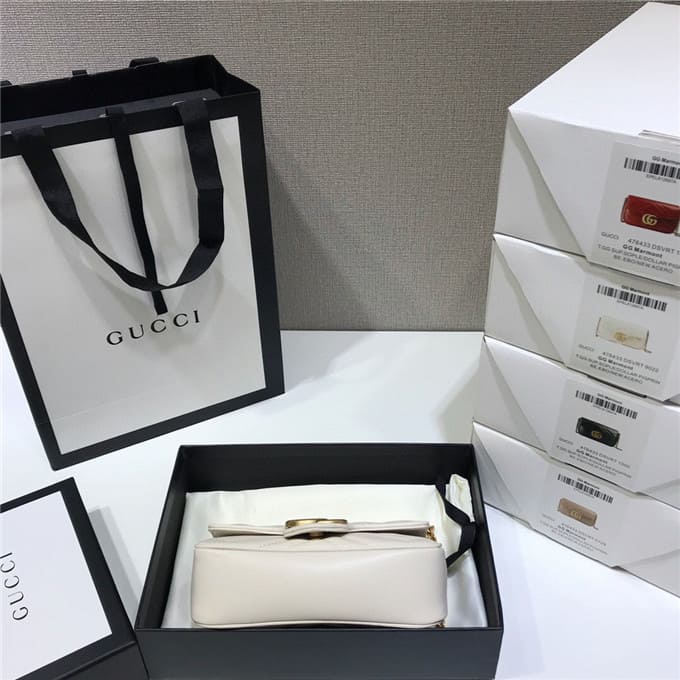 TÚI Gucci GG marmont super mini bag white Top Quality