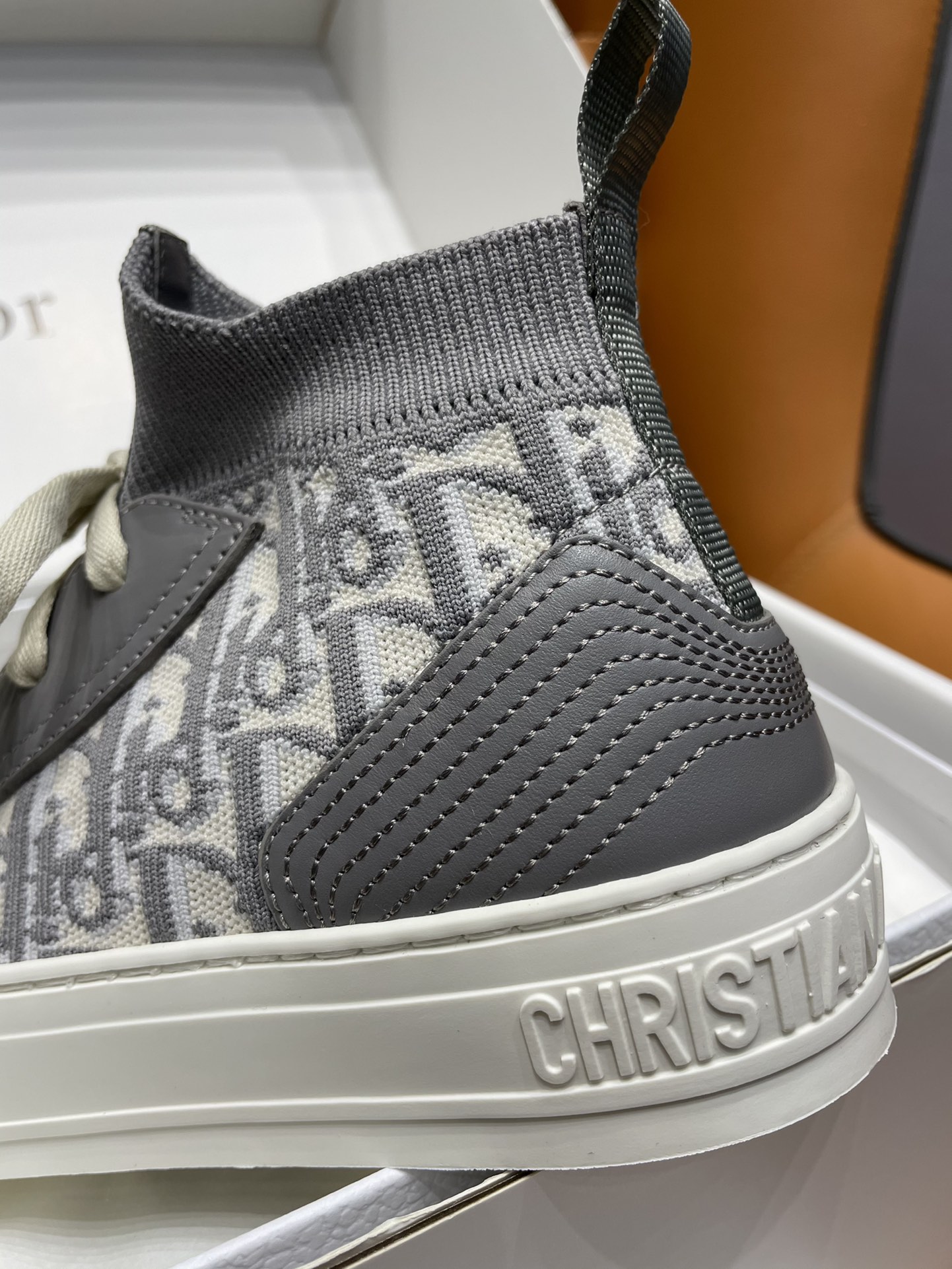 GIÀY Christian Dior Walk'N 23 Oblique High Top Grey