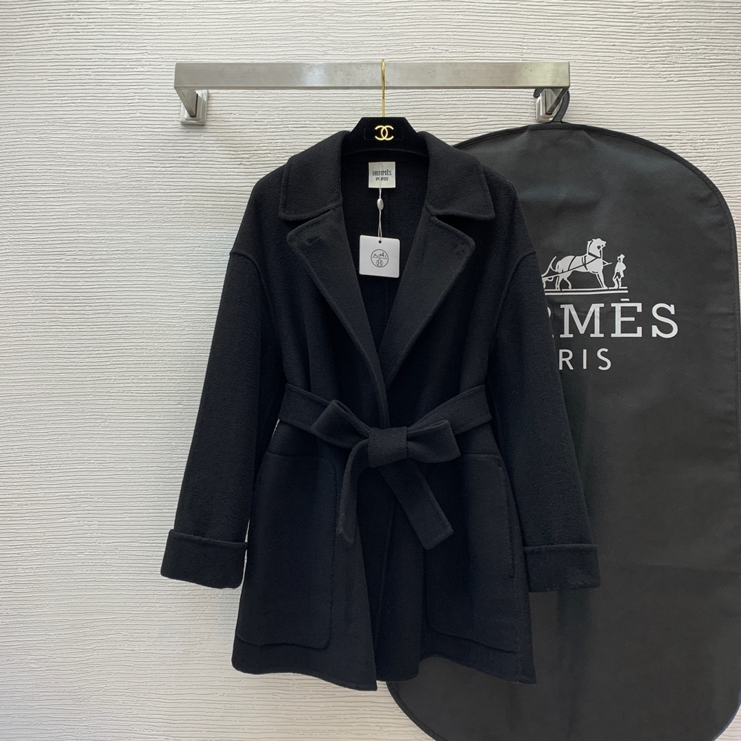 ÁO HERMES CASHMERE ORANGE Jacket Top AAA