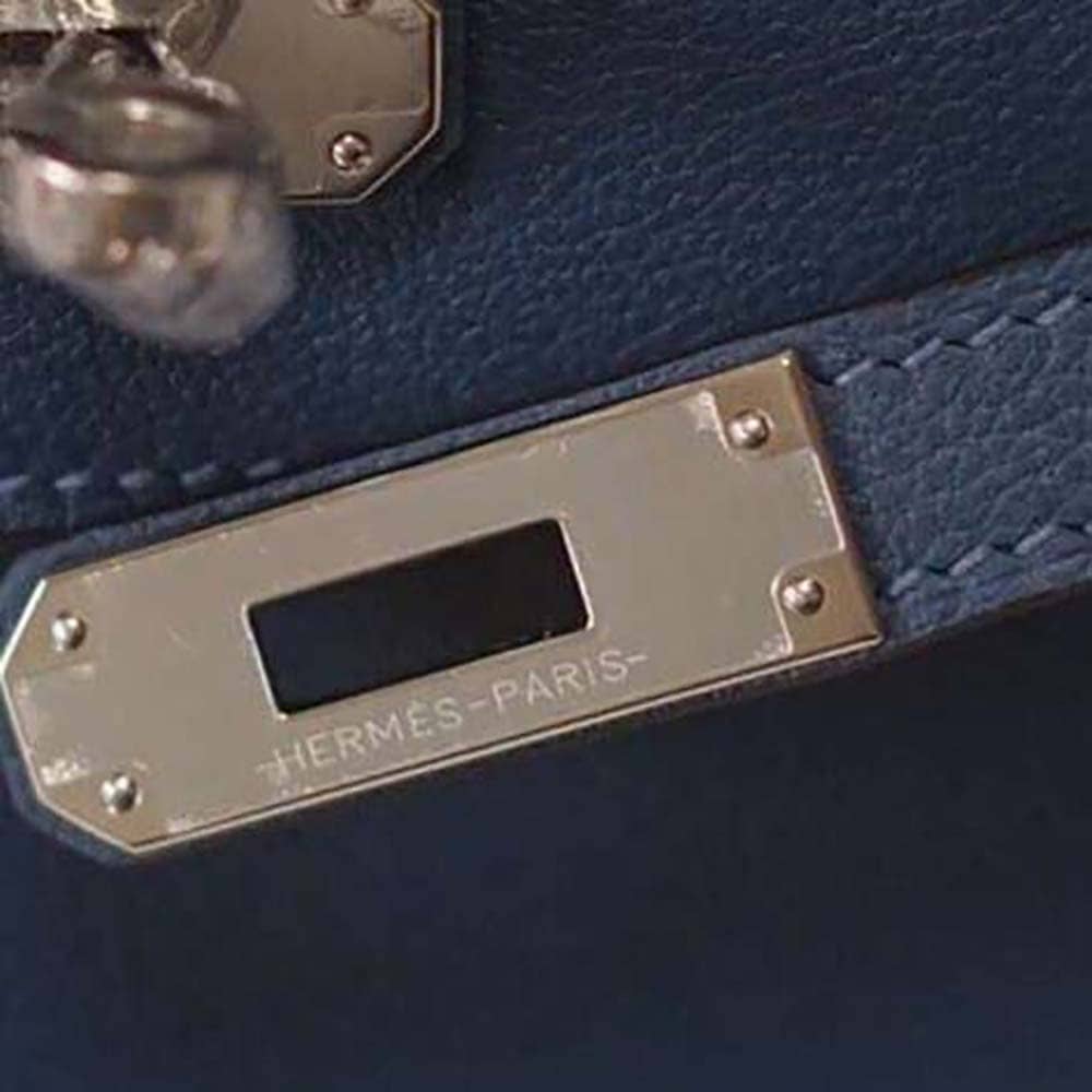 TÚI Hermes Men Kelly Depeches 25 Pouch-Navy