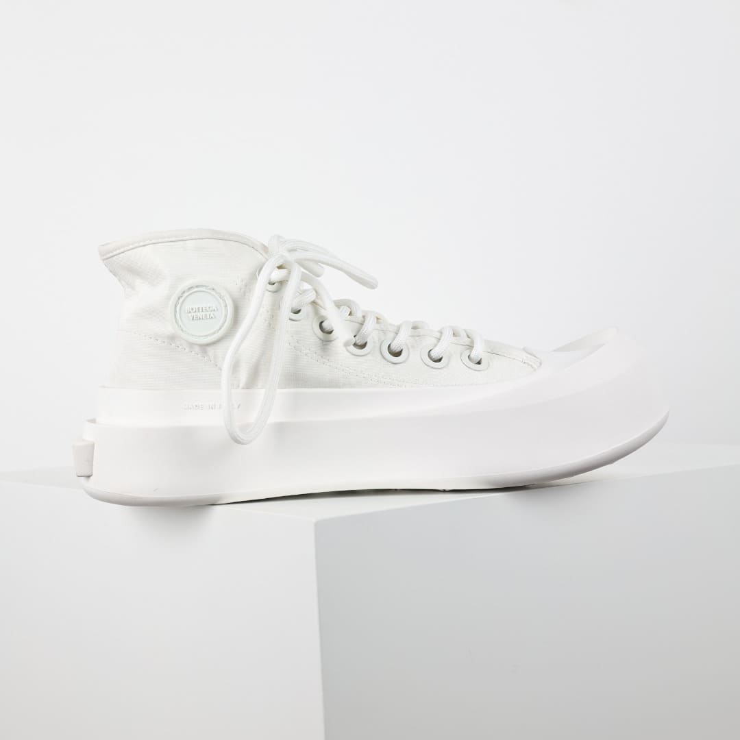 GIÀY BOTTEGA VENETA CANVAS HIGH TOP UNISEX TOP QUALITY SHOES AAA